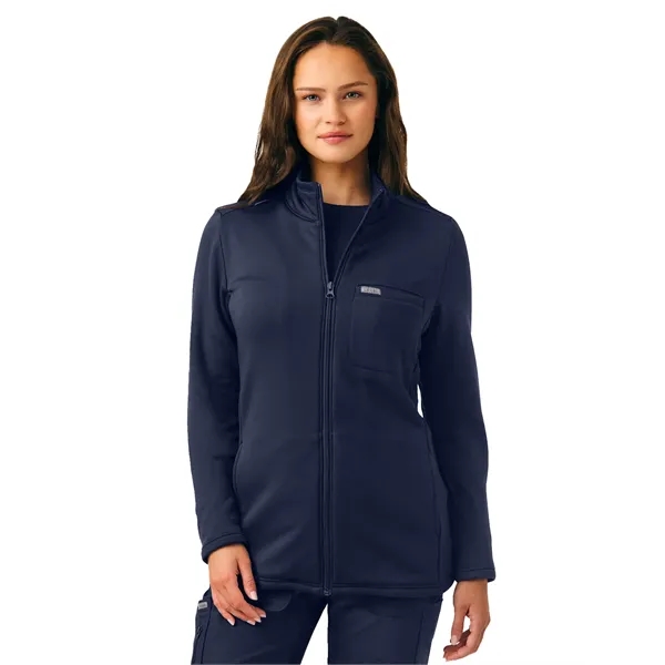 Landau - Forward - Women's Zip-Front Fleece Scrub Jacket... from ASI 86018 Scrub Authority / Uniform Stores