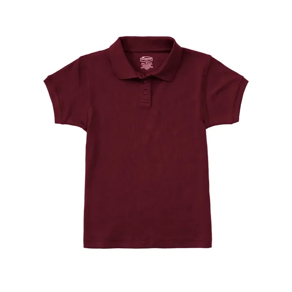 Classroom Uniforms Juniors Short Sleeve Fitted Interlock Polo... from ASI 86018 Scrub Authority / Uniform Stores