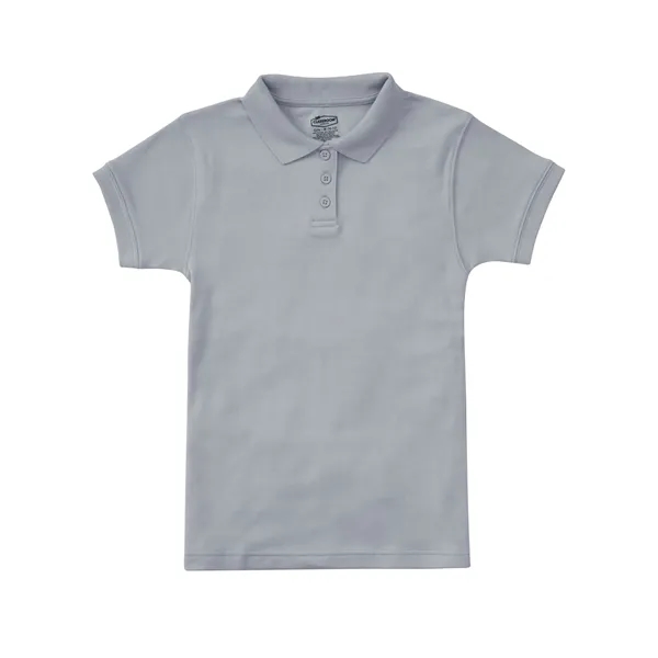 Classroom Uniforms Juniors Short Sleeve Fitted Interlock Polo... from ASI 86018 Scrub Authority / Uniform Stores