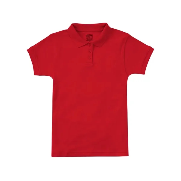 Classroom Uniforms Juniors Short Sleeve Fitted Interlock Polo... from ASI 86018 Scrub Authority / Uniform Stores