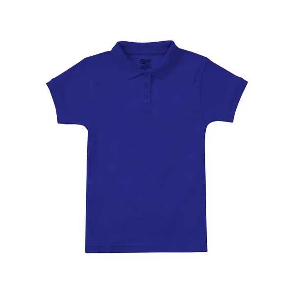 Classroom Uniforms Juniors Short Sleeve Fitted Interlock Polo... from ASI 86018 Scrub Authority / Uniform Stores