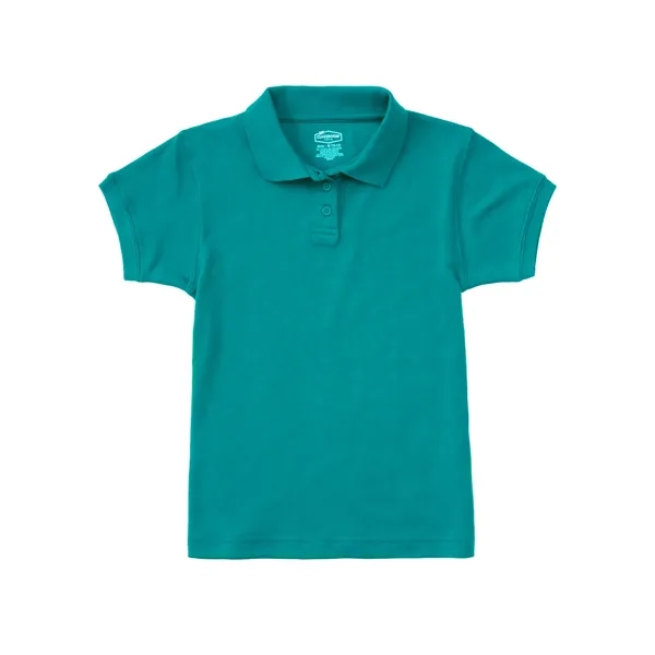 Classroom Uniforms Juniors Short Sleeve Fitted Interlock Polo... from ASI 86018 Scrub Authority / Uniform Stores