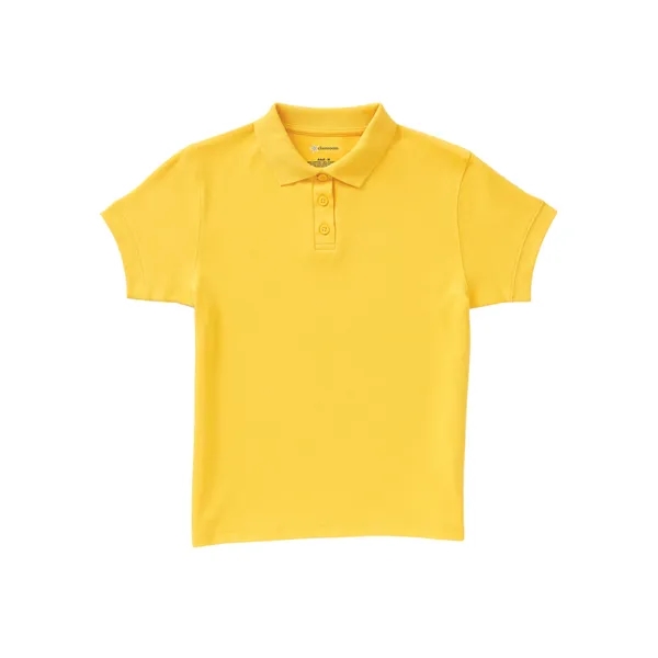 Classroom Uniforms Juniors Short Sleeve Fitted Interlock Polo... from ASI 86018 Scrub Authority / Uniform Stores