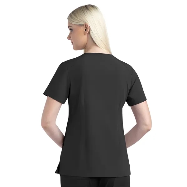 Maevn Matrix Impulse Women's Contrast Curved V-Neck Top... from ASI 86018 Scrub Authority / Uniform Stores