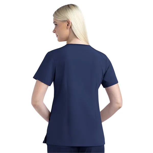 Maevn Matrix Impulse Women's Contrast Curved V-Neck Top... from ASI 86018 Scrub Authority / Uniform Stores