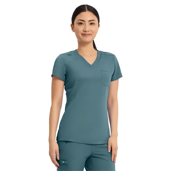 Med Couture Touch Women's Chest Pocket Top... from ASI 86018 Scrub Authority / Uniform Stores
