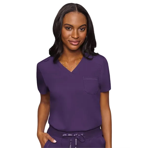 Med Couture Touch Women's Chest Pocket Top... from ASI 86018 Scrub Authority / Uniform Stores
