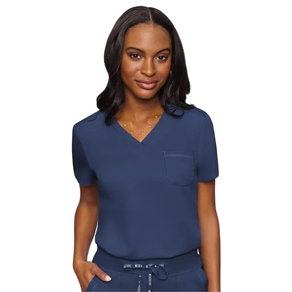 Med Couture Touch Women's Chest Pocket Top... from ASI 86018 Scrub Authority / Uniform Stores