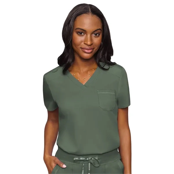 Med Couture Touch Women's Chest Pocket Top... from ASI 86018 Scrub Authority / Uniform Stores