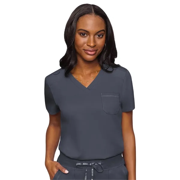 Med Couture Touch Women's Chest Pocket Top... from ASI 86018 Scrub Authority / Uniform Stores