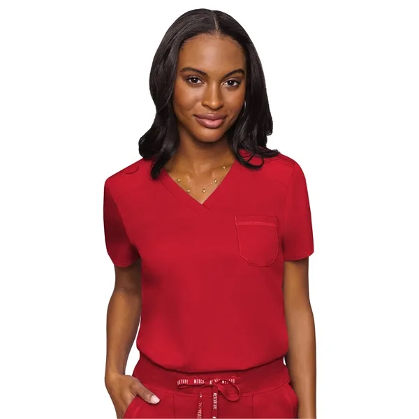 Med Couture Touch Women's Chest Pocket Top... from ASI 86018 Scrub Authority / Uniform Stores