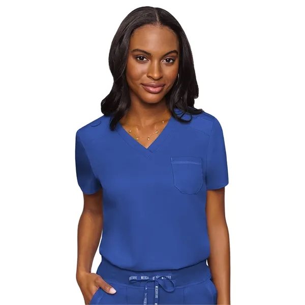 Med Couture Touch Women's Chest Pocket Top... from ASI 86018 Scrub Authority / Uniform Stores