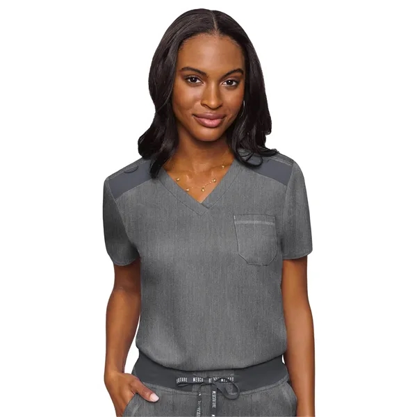 Med Couture Touch Women's Chest Pocket Top... from ASI 86018 Scrub Authority / Uniform Stores