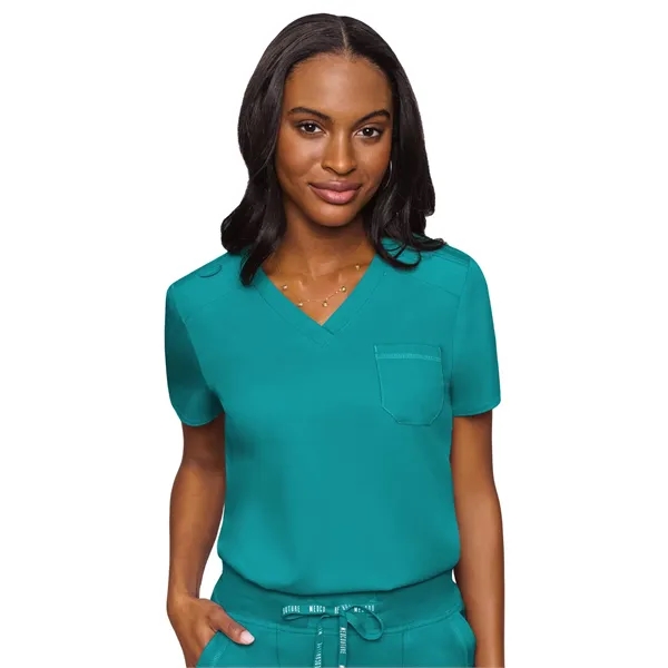 Med Couture Touch Women's Chest Pocket Top... from ASI 86018 Scrub Authority / Uniform Stores