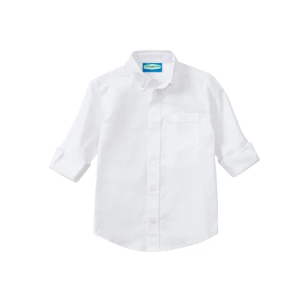 Classroom Uniforms Boys Youth Long Sleeve Oxford... from ASI 86018 Scrub Authority / Uniform Stores