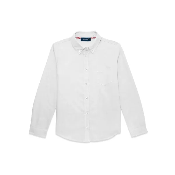 Classroom Uniforms Girls Long Sleeve Oxford Shirt.... from ASI 86018 Scrub Authority / Uniform Stores