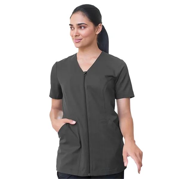 Edwards Industries - Women's Stretch Full-Zip Tunic Shirt... from ASI 86018 Scrub Authority / Uniform Stores