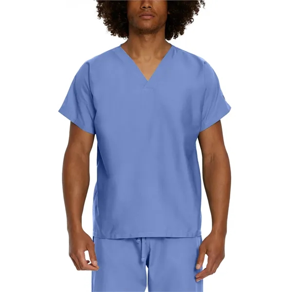 Landau ScrubZone Unisex No-Pocket V-Neck Scrub Top... from ASI 86018 Scrub Authority / Uniform Stores