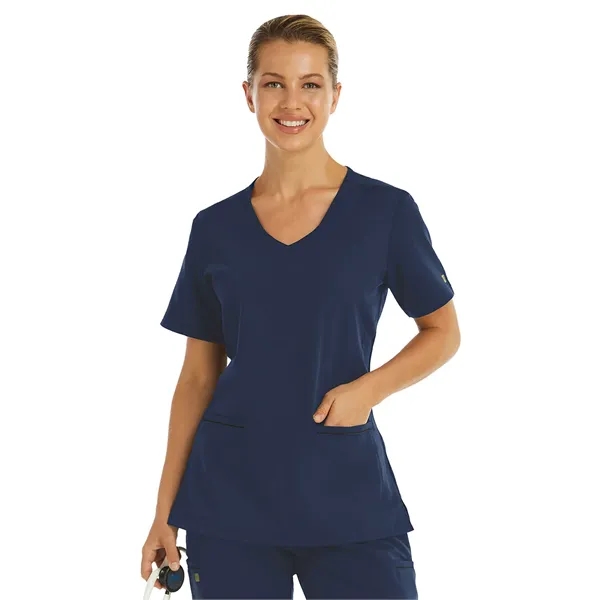 Maevn - Matrix Pro - Women's Two-Pocket Knit V-neck Top... from ASI 86018 Scrub Authority / Uniform Stores