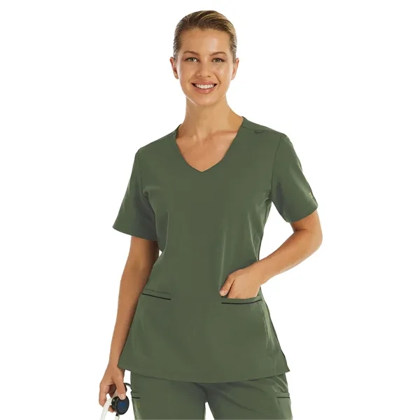 Maevn - Matrix Pro - Women's Two-Pocket Knit V-neck Top... from ASI 86018 Scrub Authority / Uniform Stores