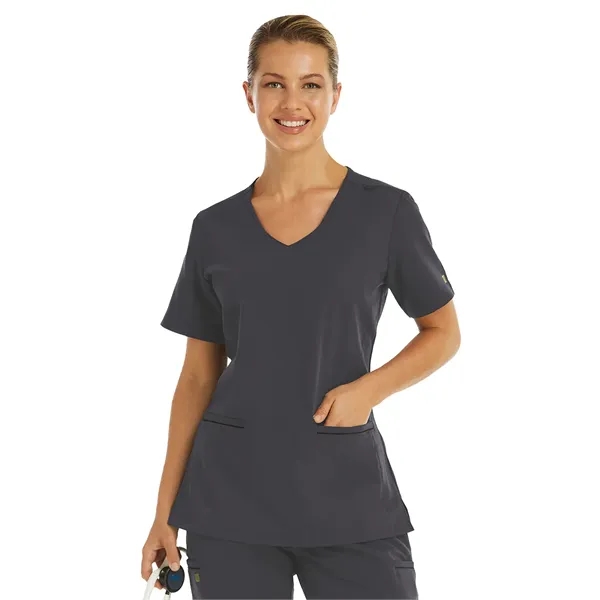Maevn - Matrix Pro - Women's Two-Pocket Knit V-neck Top... from ASI 86018 Scrub Authority / Uniform Stores