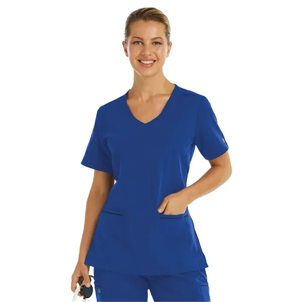 Maevn - Matrix Pro - Women's Two-Pocket Knit V-neck Top... from ASI 86018 Scrub Authority / Uniform Stores