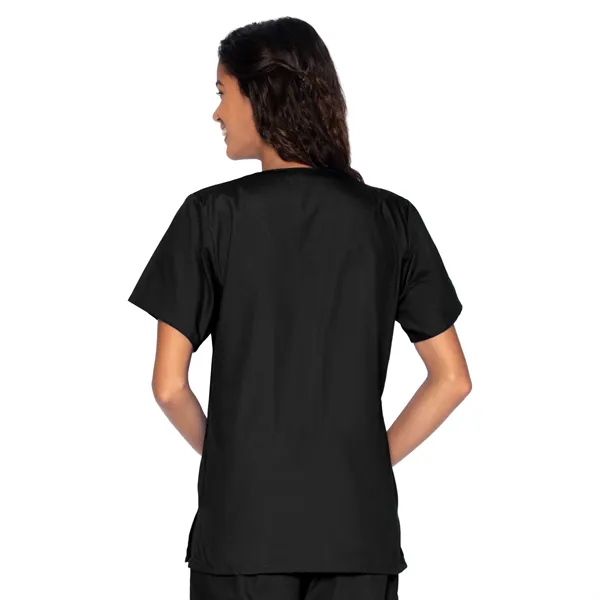 Landau Essentials Snap Front V-Neck Tunic... from ASI 86018 Scrub Authority / Uniform Stores