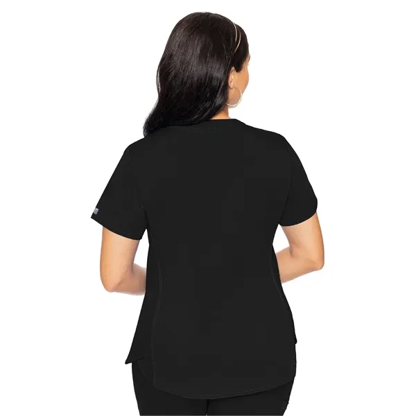 Med Couture Touch Women's V-Neck Shirttail Top... from ASI 86018 Scrub Authority