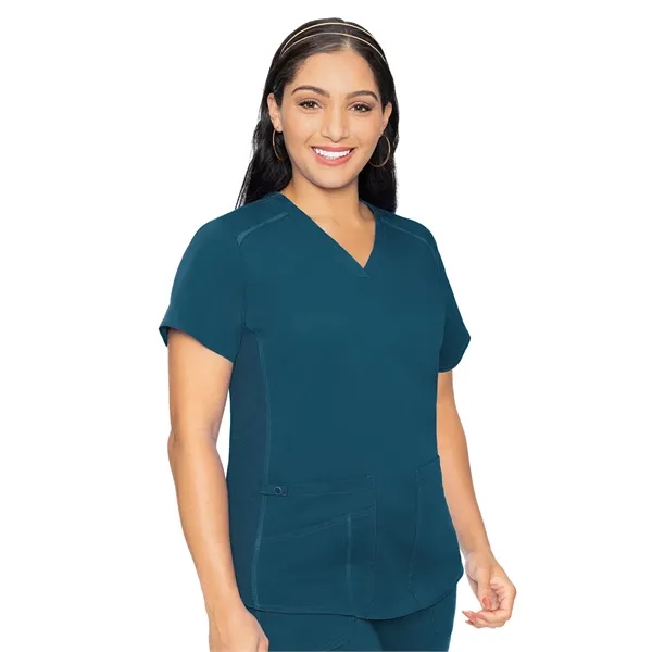 Med Couture Touch Women's V-Neck Shirttail Top... from ASI 86018 Scrub Authority