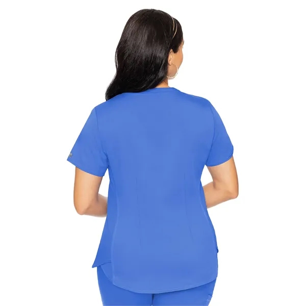 Med Couture Touch Women's V-Neck Shirttail Top... from ASI 86018 Scrub Authority