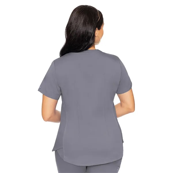 Med Couture Touch Women's V-Neck Shirttail Top... from ASI 86018 Scrub Authority