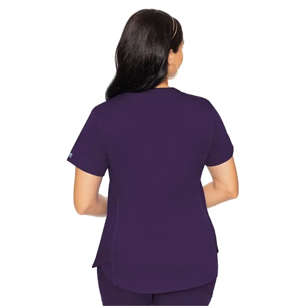 Med Couture Touch Women's V-Neck Shirttail Top... from ASI 86018 Scrub Authority
