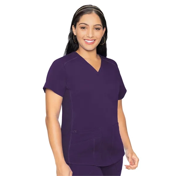 Med Couture Touch Women's V-Neck Shirttail Top... from ASI 86018 Scrub Authority