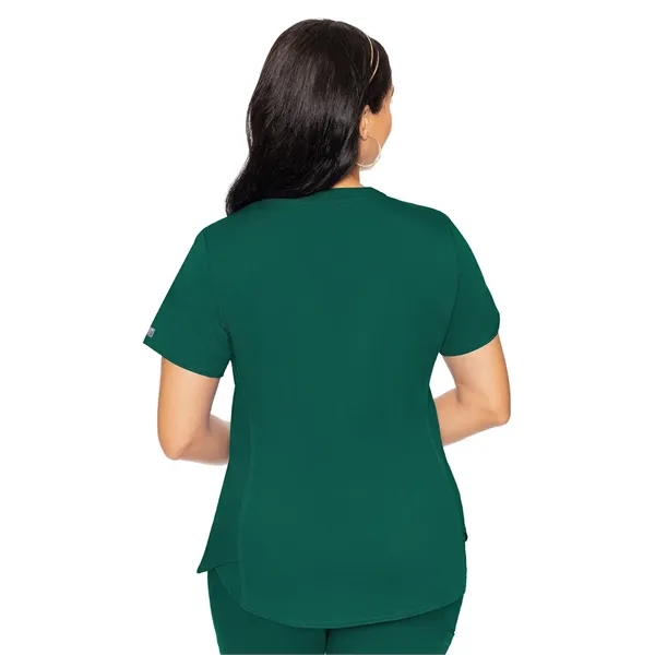 Med Couture Touch Women's V-Neck Shirttail Top... from ASI 86018 Scrub Authority