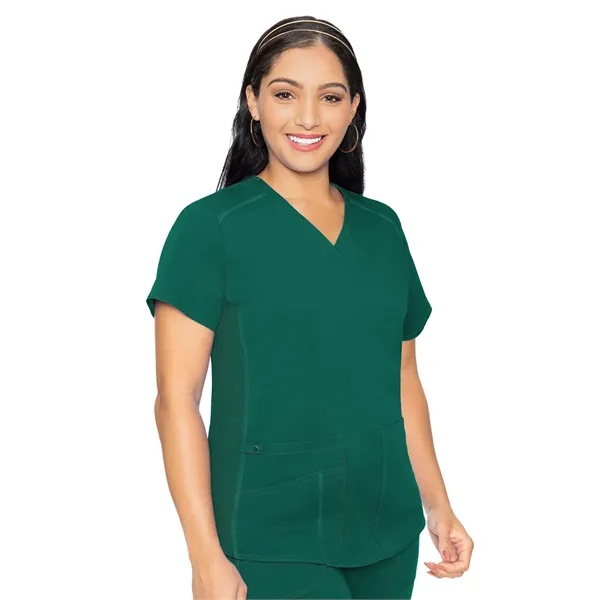 Med Couture Touch Women's V-Neck Shirttail Top... from ASI 86018 Scrub Authority