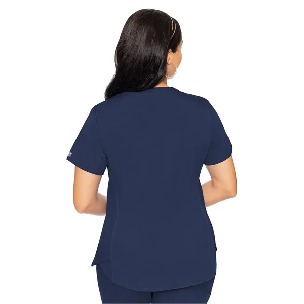 Med Couture Touch Women's V-Neck Shirttail Top... from ASI 86018 Scrub Authority