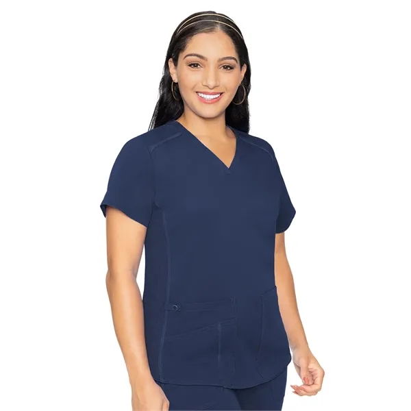 Med Couture Touch Women's V-Neck Shirttail Top... from ASI 86018 Scrub Authority