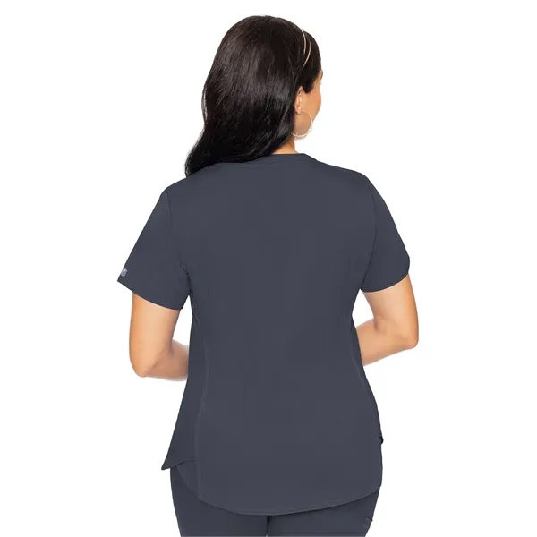 Med Couture Touch Women's V-Neck Shirttail Top... from ASI 86018 Scrub Authority