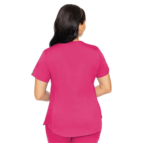 Med Couture Touch Women's V-Neck Shirttail Top... from ASI 86018 Scrub Authority