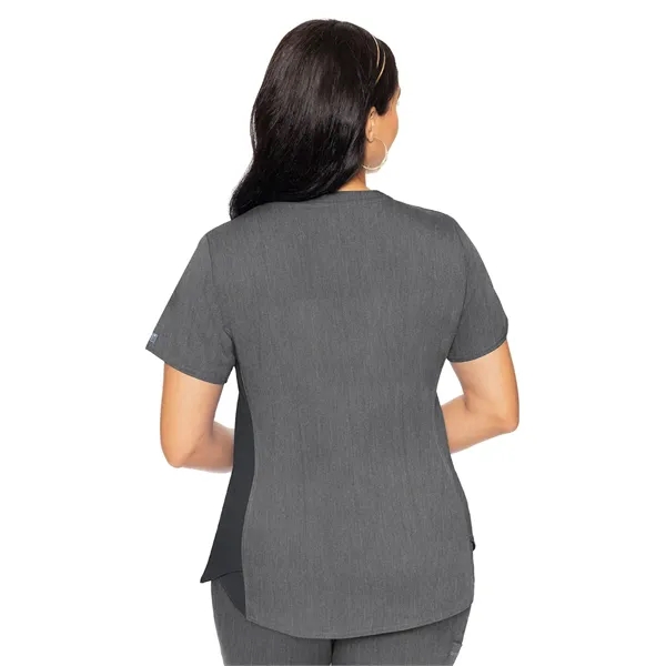 Med Couture Touch Women's V-Neck Shirttail Top... from ASI 86018 Scrub Authority