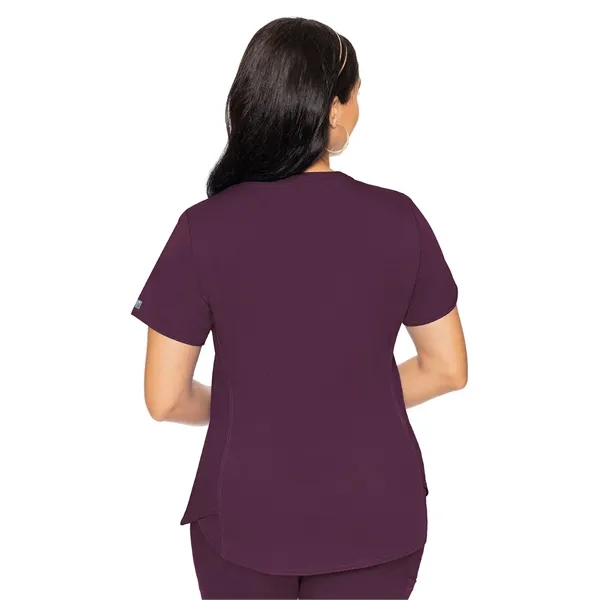 Med Couture Touch Women's V-Neck Shirttail Top... from ASI 86018 Scrub Authority