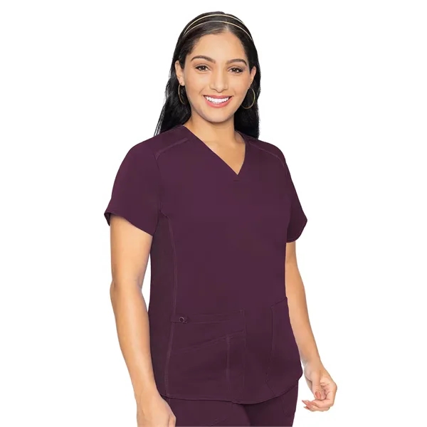Med Couture Touch Women's V-Neck Shirttail Top... from ASI 86018 Scrub Authority