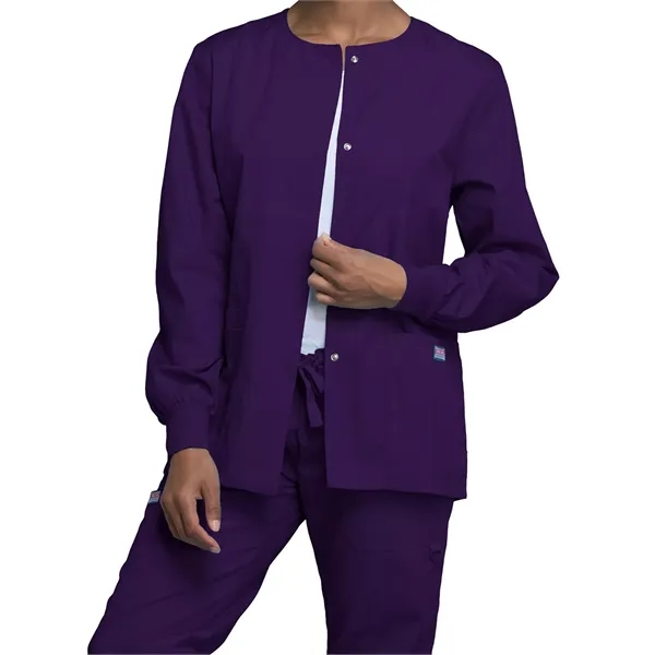 Cherokee WW Originals Women's Snap Front Warm-Up Jacket... from ASI 86018 Scrub Authority / Uniform Stores