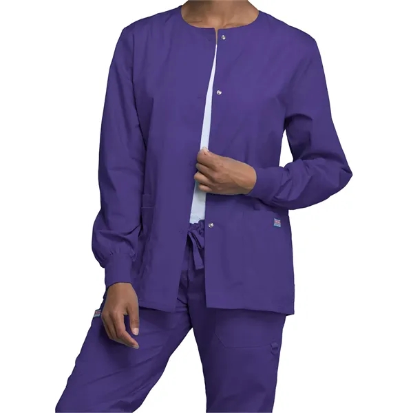 Cherokee WW Originals Women's Snap Front Warm-Up Jacket... from ASI 86018 Scrub Authority / Uniform Stores
