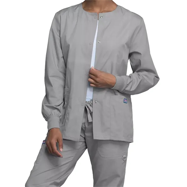 Cherokee WW Originals Women's Snap Front Warm-Up Jacket... from ASI 86018 Scrub Authority / Uniform Stores