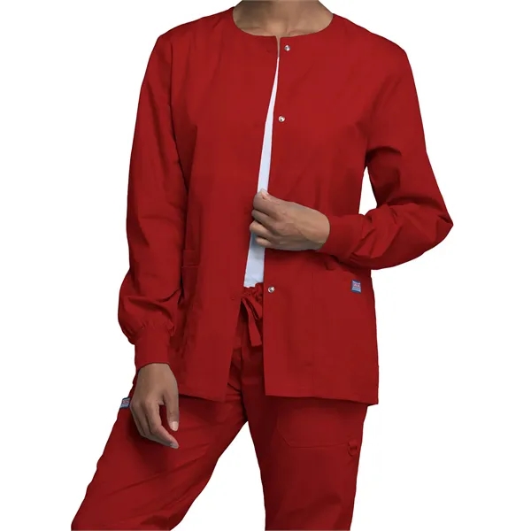 Cherokee WW Originals Women's Snap Front Warm-Up Jacket... from ASI 86018 Scrub Authority / Uniform Stores