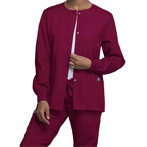 Cherokee WW Originals Women's Snap Front Warm-Up Jacket... from ASI 86018 Scrub Authority / Uniform Stores