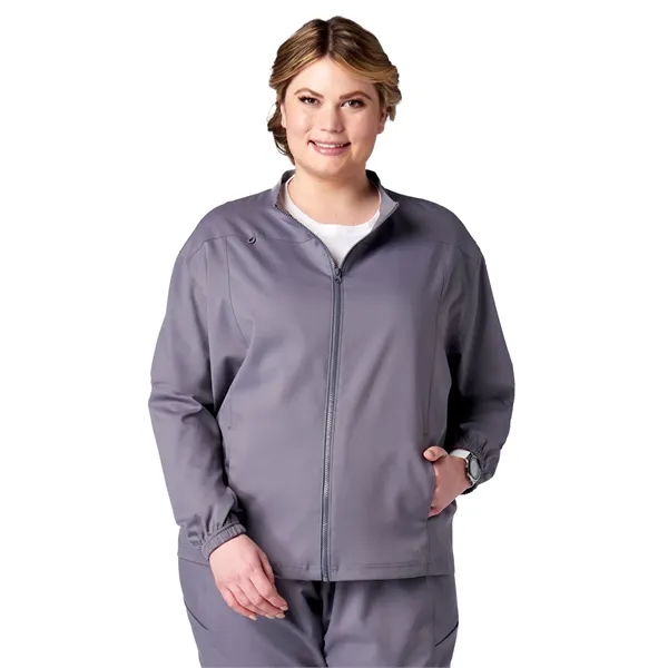 Meta Scrubs - Unisex 2-Pocket Zip Front Jacket... from ASI 86018 Scrub Authority / Uniform Stores