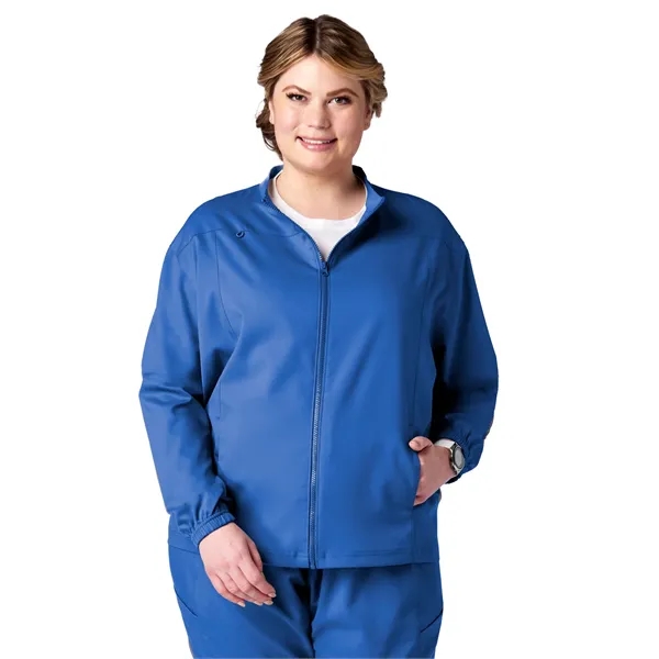 Meta Scrubs - Unisex 2-Pocket Zip Front Jacket... from ASI 86018 Scrub Authority / Uniform Stores