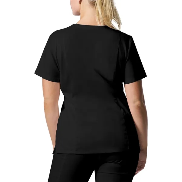 Landau ProFlex Women's Rib Knit V-Neck Top... from ASI 86018 Scrub Authority / Uniform Stores